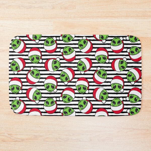 Item preview, Christmas Aliens - black stripes designed and sold by littlearrow.