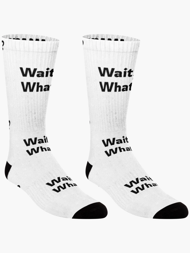 Thumbnail 3 of 5, Socks, Wait, What? designed and sold by RiadMannan.