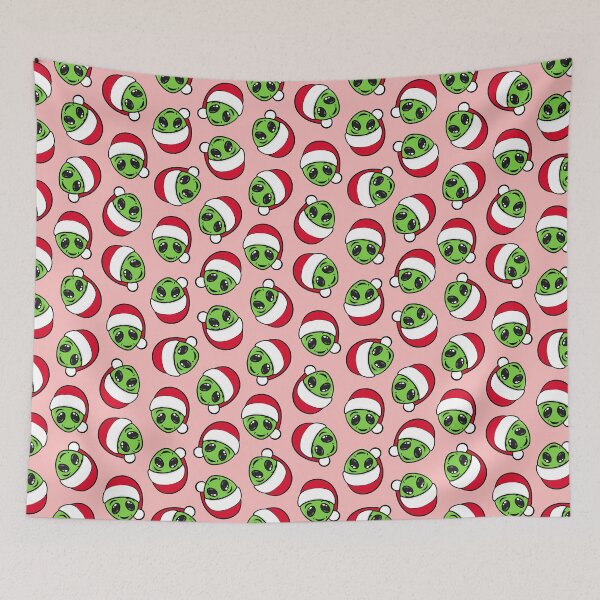 Item preview, Christmas Aliens - pink designed and sold by littlearrow.