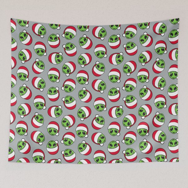 Item preview, Christmas Aliens - grey designed and sold by littlearrow.