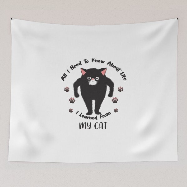 Item preview, All I Need To Know About Life I Learned From My Cat designed and sold by Aymanerachif.