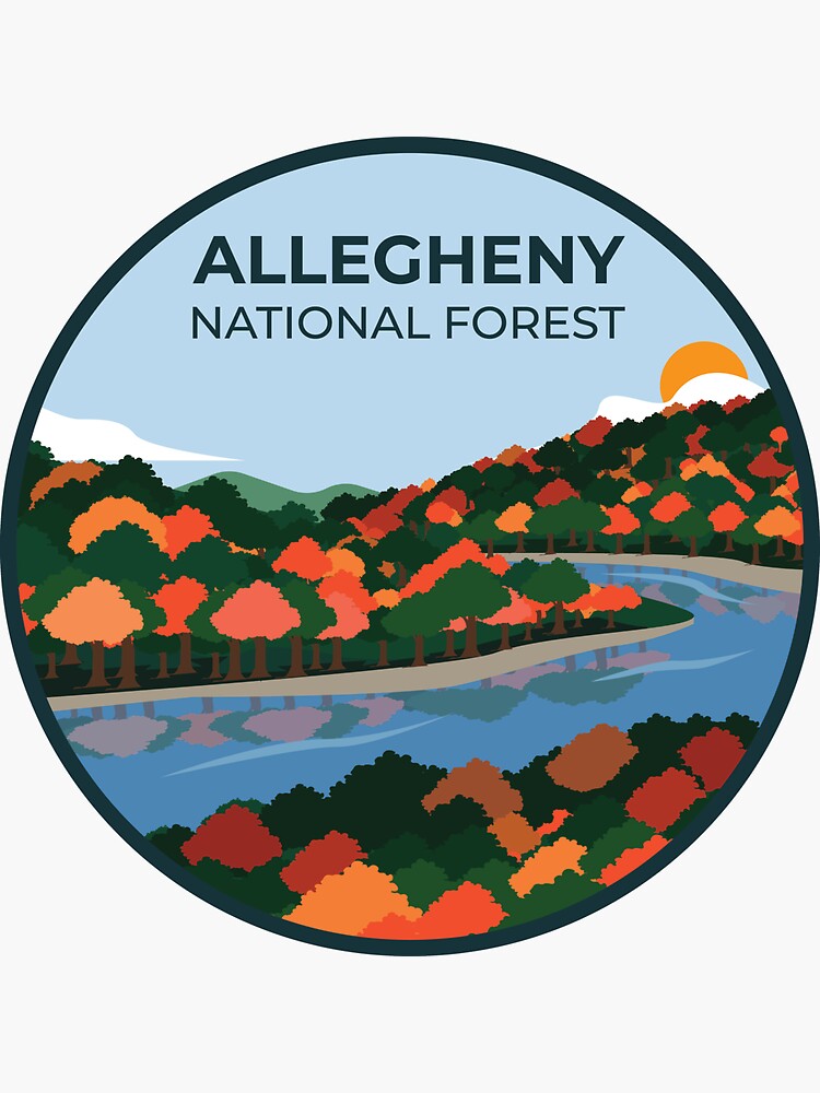 "Allegheny National Forest" Sticker for Sale by parkland Redbubble