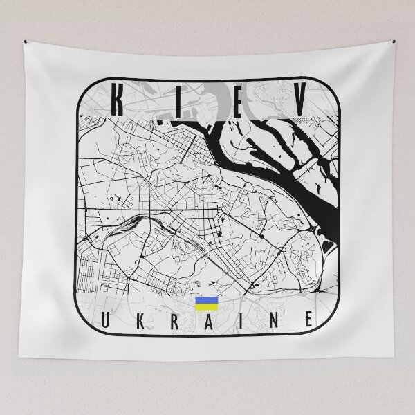 Item preview, KIEV MAP UKRAINE designed and sold by hatimelhag.