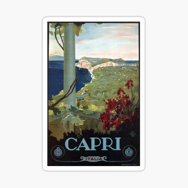 Item preview, 1927 Capri Italian Travel Poster designed and sold by retrographics.