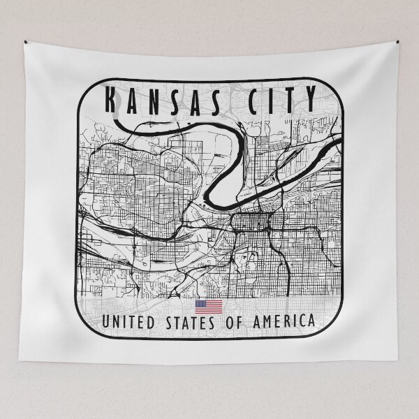 Item preview, KANSAS CITY MAP USA designed and sold by hatimelhag.