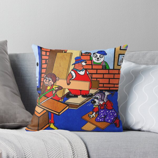 Item preview, Animal builders building a house - panda , bear , monkey , dog and zebra  designed and sold by Shirley cute art .