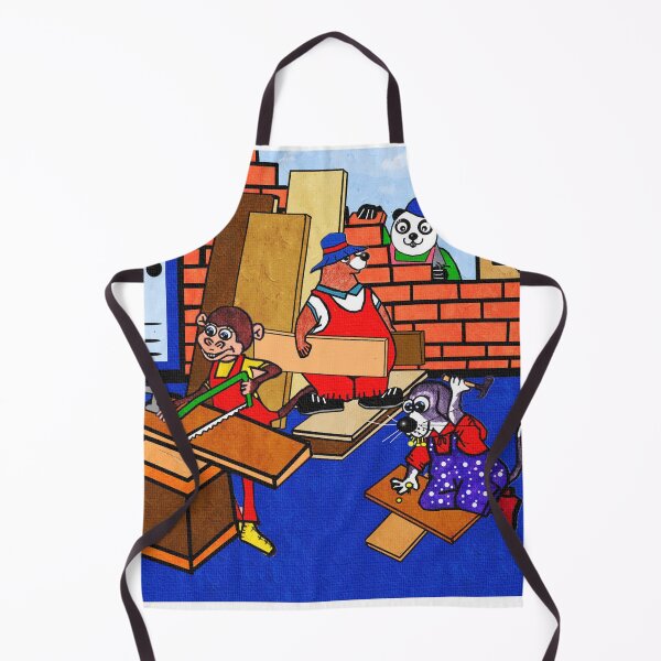 Item preview, Animal builders building a house - panda , bear , monkey , dog and zebra  designed and sold by Shirley cute art .