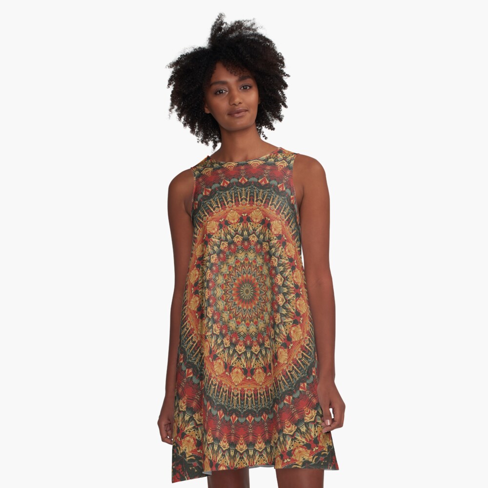 Item preview, A-Line Dress designed and sold by PatternsofLife.