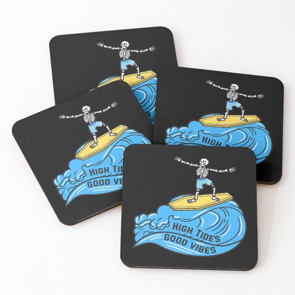 Item preview, High Tides Good Vibes Skeleton designed and sold by Designs24U.
