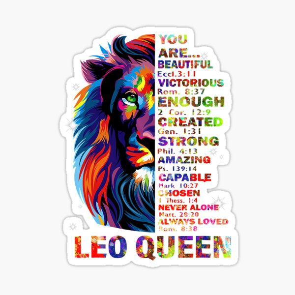 “Ki Leo Queen Birthday Christian Bible Verse Costume Girl " Sticker for
