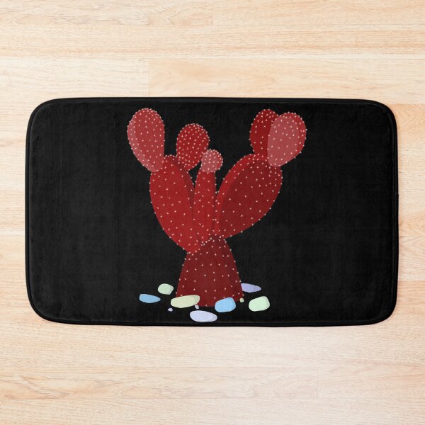 Item preview, Bunny Ear Cactus (Opuntia Microdasys) With Sea Stones - Red Cactus designed and sold by On-The-Roof.