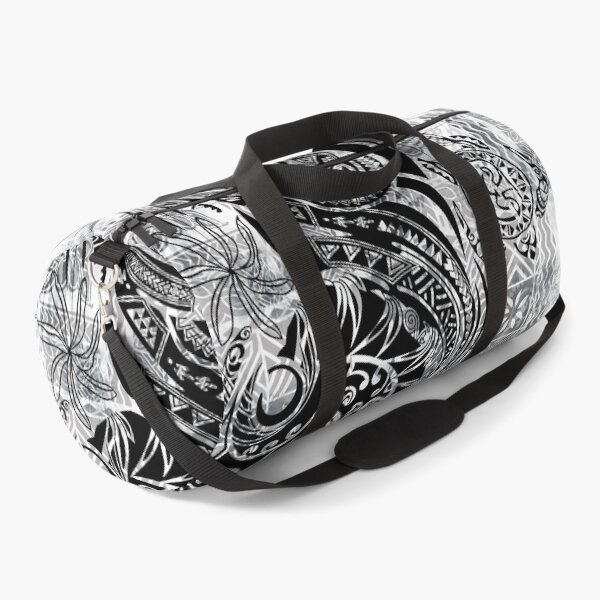 Item preview, Vintage Black And White Jungle Hawaiian - Samoan Tribal Tattoo Swirl Print designed and sold by sunnthreads.