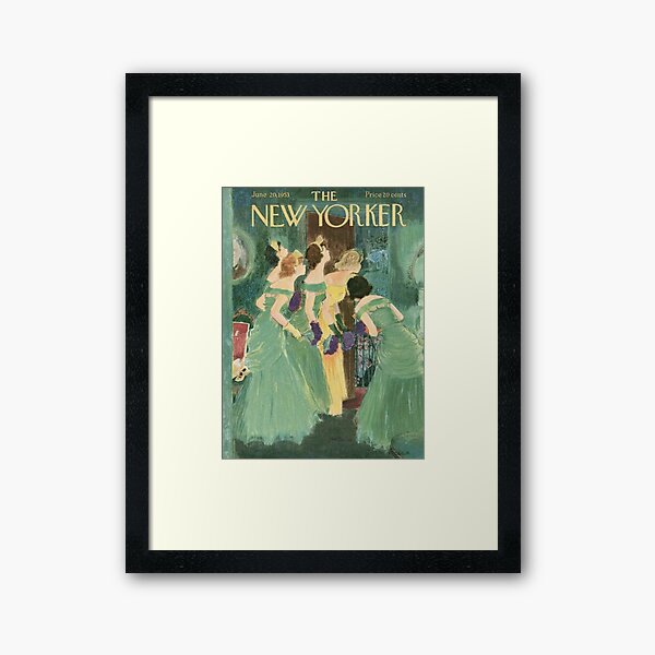 The New Yorker Ball Room ART 1953 Framed Art Print