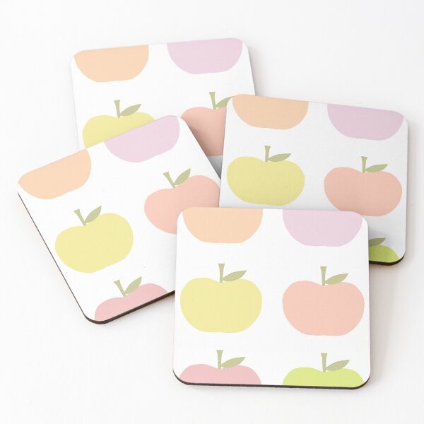 Item preview,  Kawaii Apple Colorful Pastel Pattern designed and sold by ViewerEqualsPhoton.