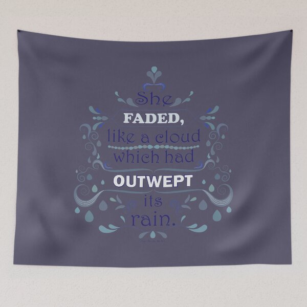 Item preview, She Faded - Typography Quote by Percy Bysshe Shelley designed and sold by MissBennett.