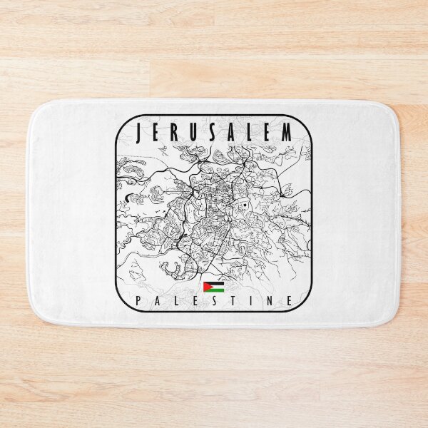 Item preview, JERUSALEM MAP PALESTINE designed and sold by hatimelhag.