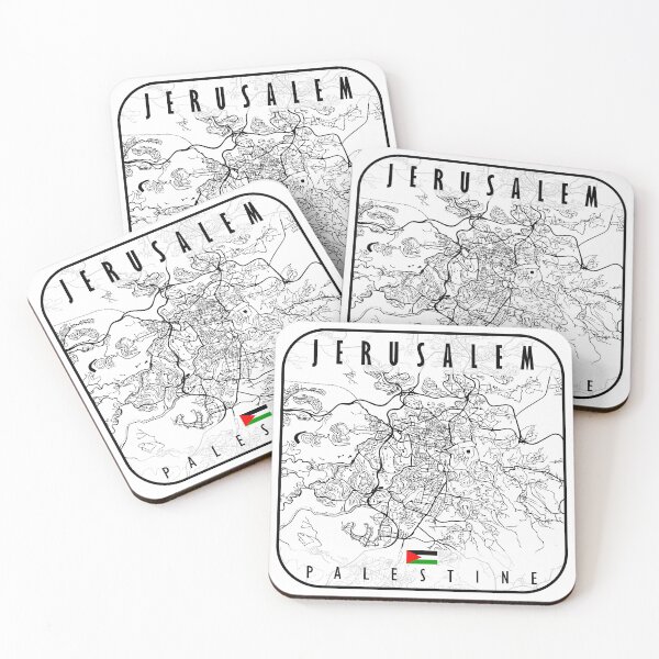 Item preview, JERUSALEM MAP PALESTINE designed and sold by hatimelhag.