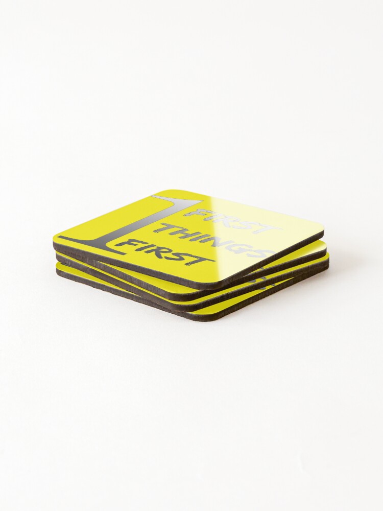 Thumbnail 4 of 5, Coasters (Set of 4), First Things First designed and sold by MHen.