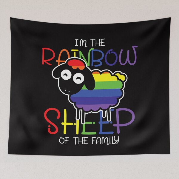 Item preview, I'm The Rainbow Sheep Of The Family Sheep designed and sold by ClareMadelane.