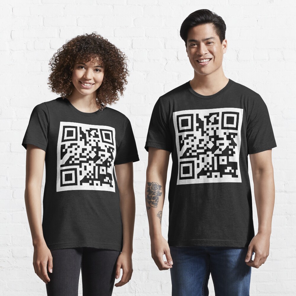 NEW RICK ASTLEY T SHIRT FEATURING A RICK ROLL QR CODE ON THE BACK! VINTAGE  80s