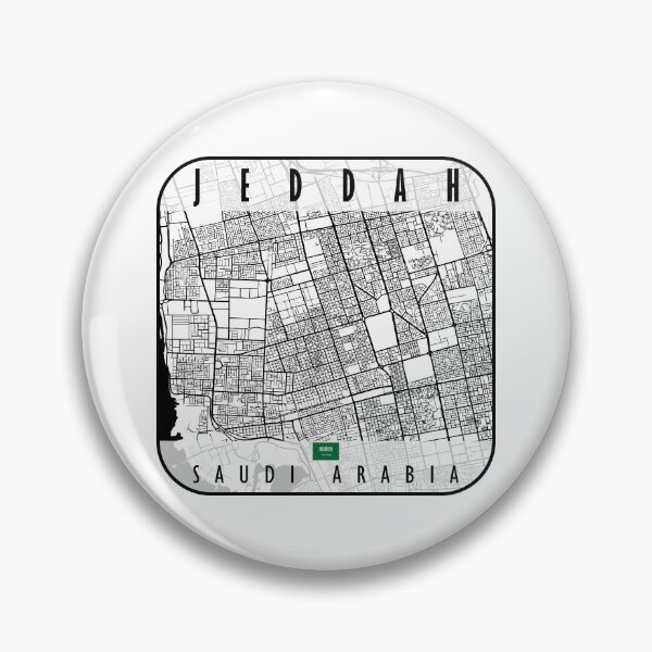 Item preview, JEDDAH MAP SAUDI ARABIA designed and sold by hatimelhag.