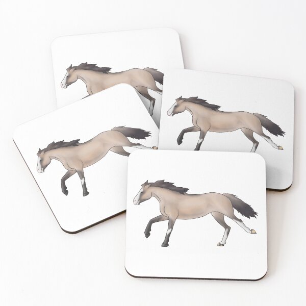 Item preview, Freedom Running Grulla Mare designed and sold by Clucky-Designs.