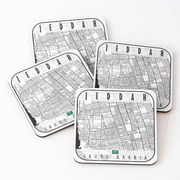 Item preview, JEDDAH MAP SAUDI ARABIA designed and sold by hatimelhag.