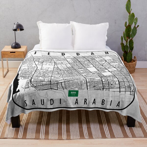 Item preview, JEDDAH MAP SAUDI ARABIA designed and sold by hatimelhag.