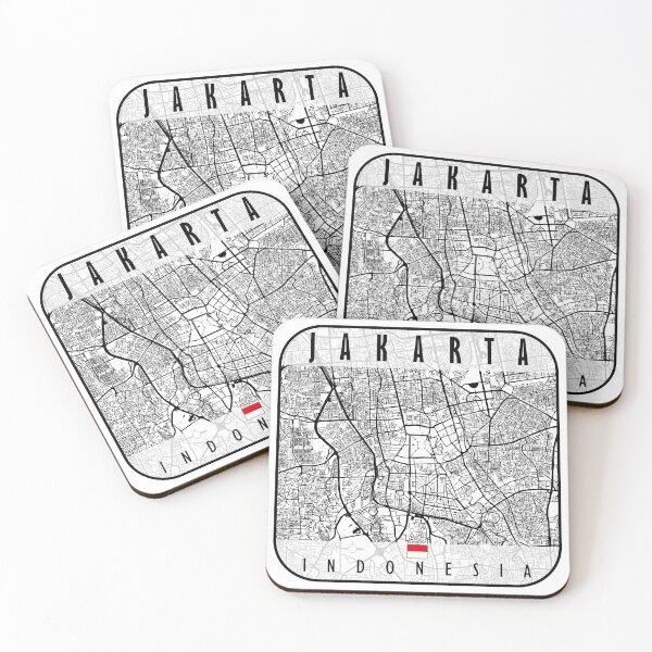 Item preview, JAKARTA MAP INDONESIA designed and sold by hatimelhag.