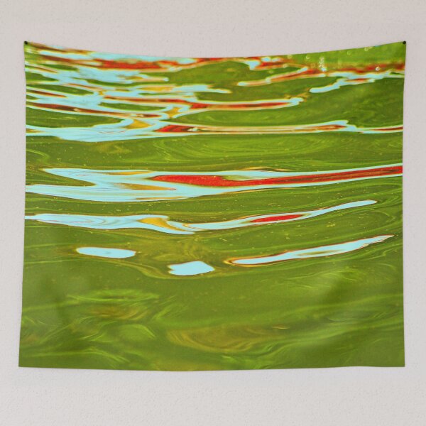 Item preview, Water Surface Motion Colorful Reflections Abstract Texture designed and sold by Anna Lemos.