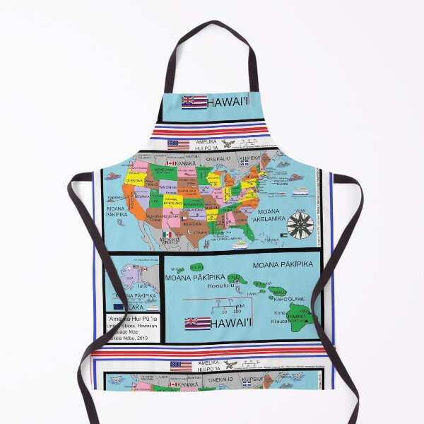 Item preview, United States Map in Hawaiian designed and sold by SkolaNobu.