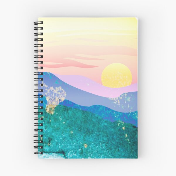 Item preview, Vintage Sunset Mountain Range Landscape designed and sold by Designs By YL.