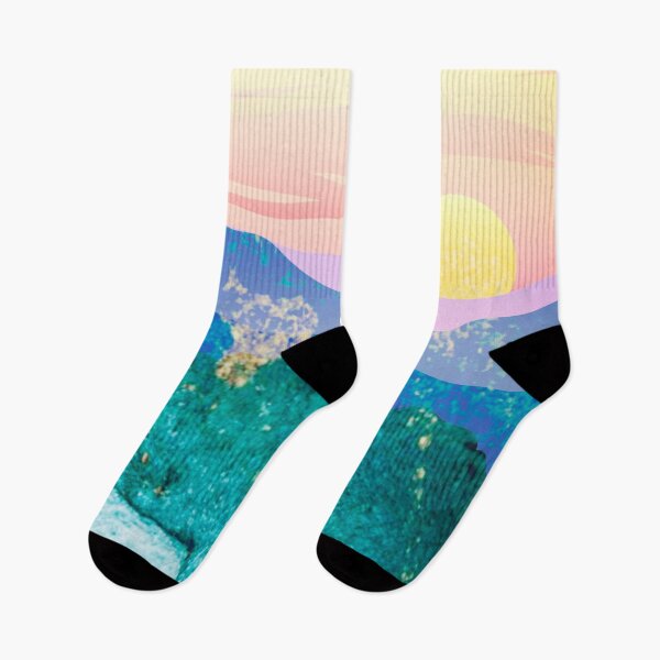 Item preview, Vintage Sunset Mountain Range Landscape designed and sold by Designs By YL.