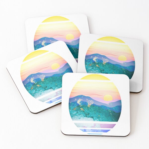 Item preview, Vintage Sunset Mountain Range Landscape designed and sold by Designs By YL.