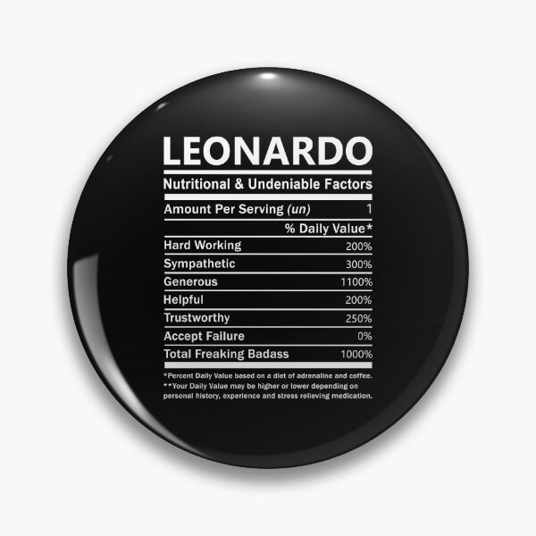 Item preview, Leonardo Name T Shirt - Leonardo Nutritional And Undeniable Factors Gift Item Tee designed and sold by ueenanerne.
