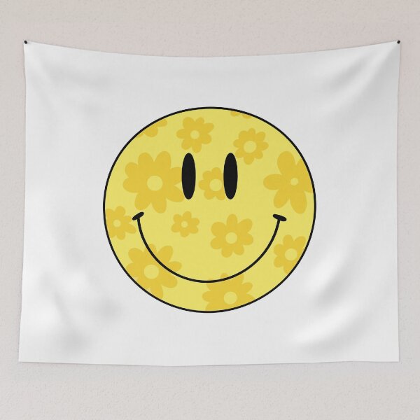 Item preview, Yellow Floral Smiley designed and sold by mangoisland.