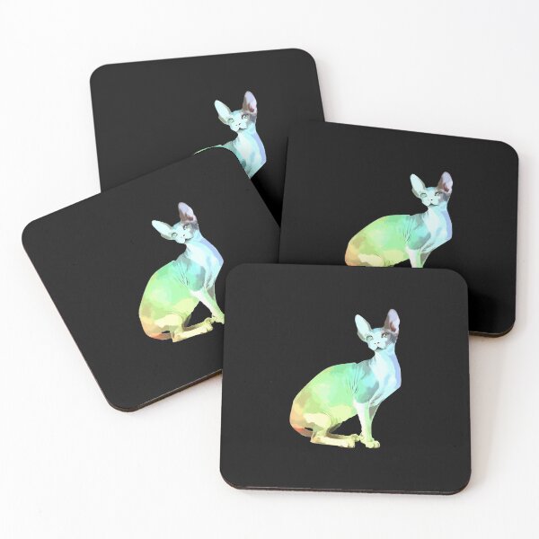 Item preview, Sphynx Cat Gift For Kitten Lover Colorful Art Kitty Adoption designed and sold by germantere.