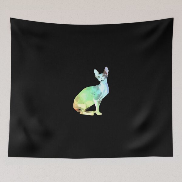 Item preview, Sphynx Cat Gift For Kitten Lover Colorful Art Kitty Adoption designed and sold by germantere.