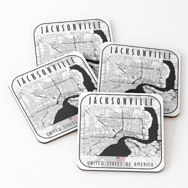 Item preview, JACKSONVILLE MAP USA designed and sold by hatimelhag.