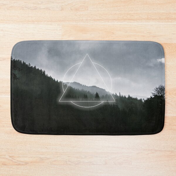 Item preview, Geometric Foggy Moody Forest Landscape designed and sold by Robtography.