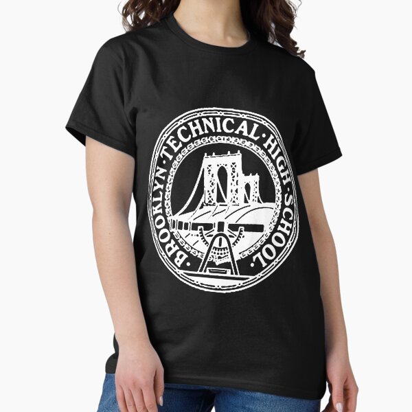 Vista previa del artículo con la obra «Escuela secundaria técnica de Brooklyn: logotipo blanco», diseñado y vendido por NYC YOUTH.