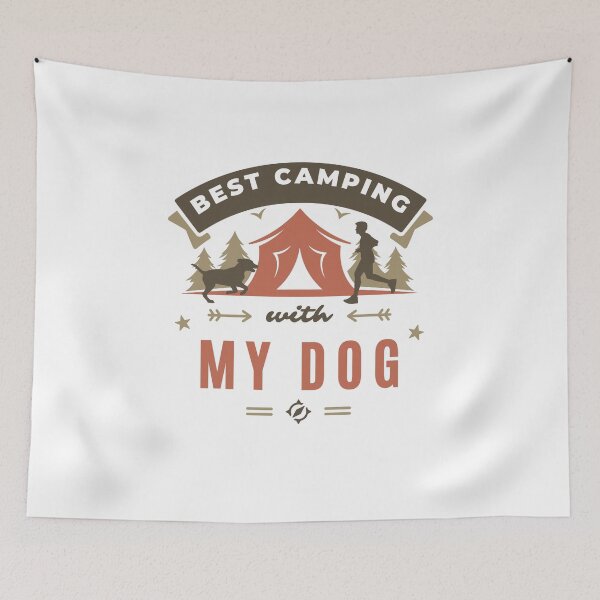Item preview, Best Camping With My Dog designed and sold by aniicreates.