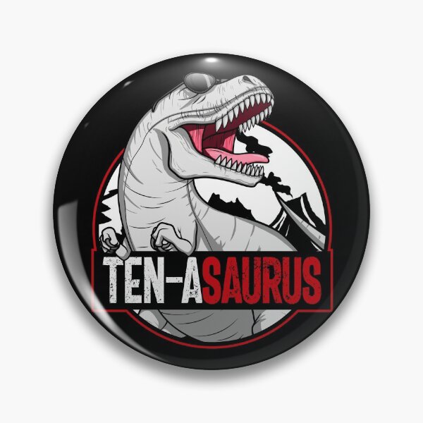 Artikelvorschau, Ten-asaurus Matching Family Dinosaur Kids 10th Birthday Gear entworfen und verkauft von DynamicDesign.