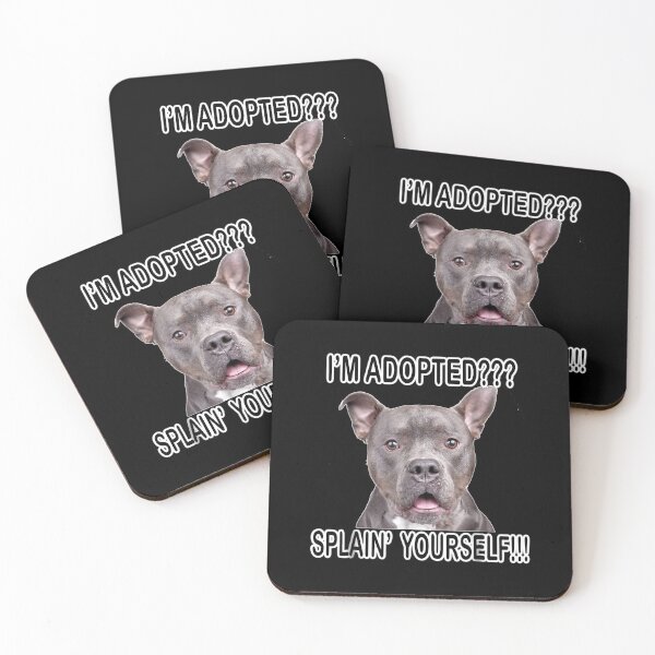 Item preview, Cute Funny Pitbull Dog designed and sold by wowart4u.