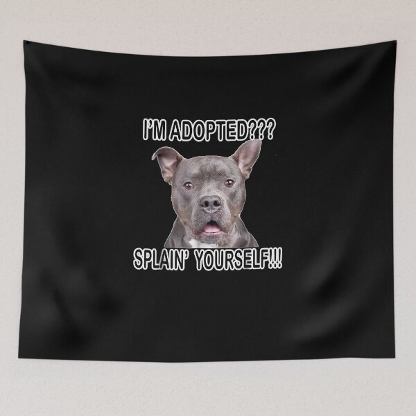 Item preview, Cute Funny Pitbull Dog designed and sold by wowart4u.