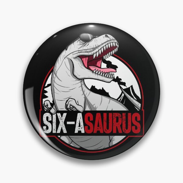 Artikelvorschau, Six-asaurus Matching Family Dinosaur Kids 6th Birthday Gear entworfen und verkauft von DynamicDesign.