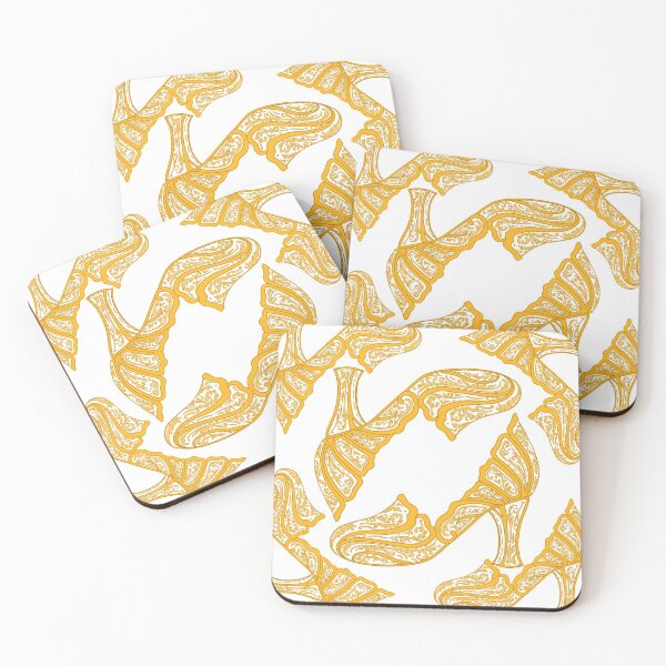 Item preview, Glass Slipper Pattern (Gold) designed and sold by Art by Kendra Crae.