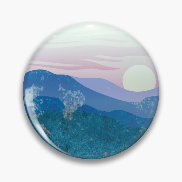 Item preview, Vintage Sunset Mountain Range Landscape designed and sold by Designs By YL.
