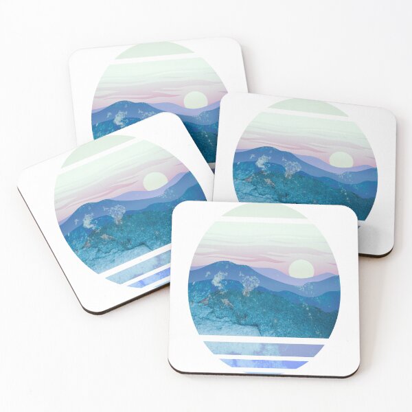 Item preview, Vintage Sunset Mountain Range Landscape designed and sold by Designs By YL.