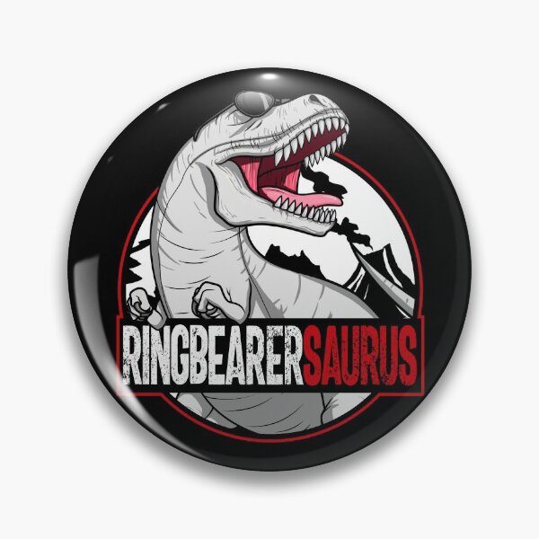 Item preview, Ringbearersaurus Dinosaur Funny Boys Wedding Bearer Of Rings Gear designed and sold by DynamicDesign.